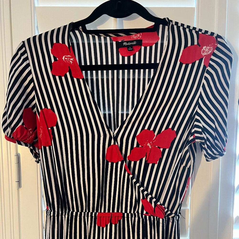 Madewell puff sleeve dress